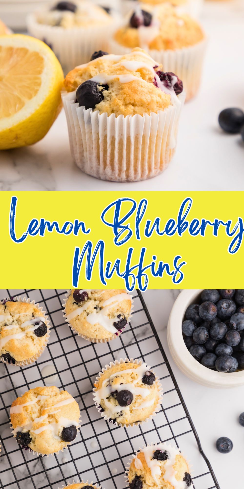 Golden blueberries on a table and shown on a cooling rack.