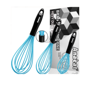 Light blue silicone whisk set