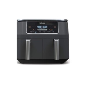 Black Ninja dual basket air fryer.